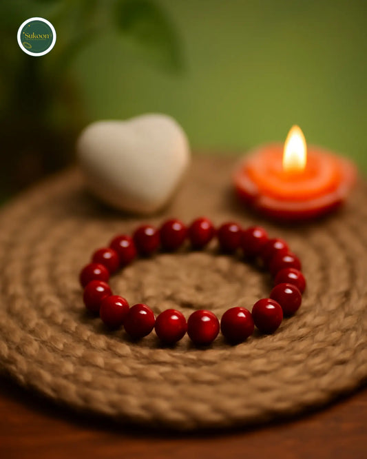 Sukoon's Red Jesper Bracelet