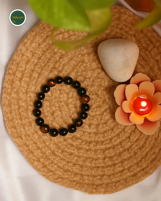 Sukoon's Triple Protection Bracelet (Tiger Eye)