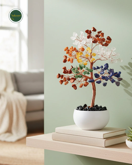 Sukoon | 7 Charkha Crystal Tree for Good Luck & Prosperity