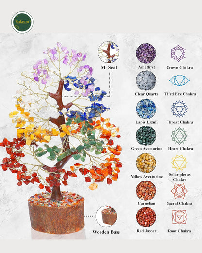 Sukoon | 7 Charkha Crystal Tree for Good Luck & Prosperity