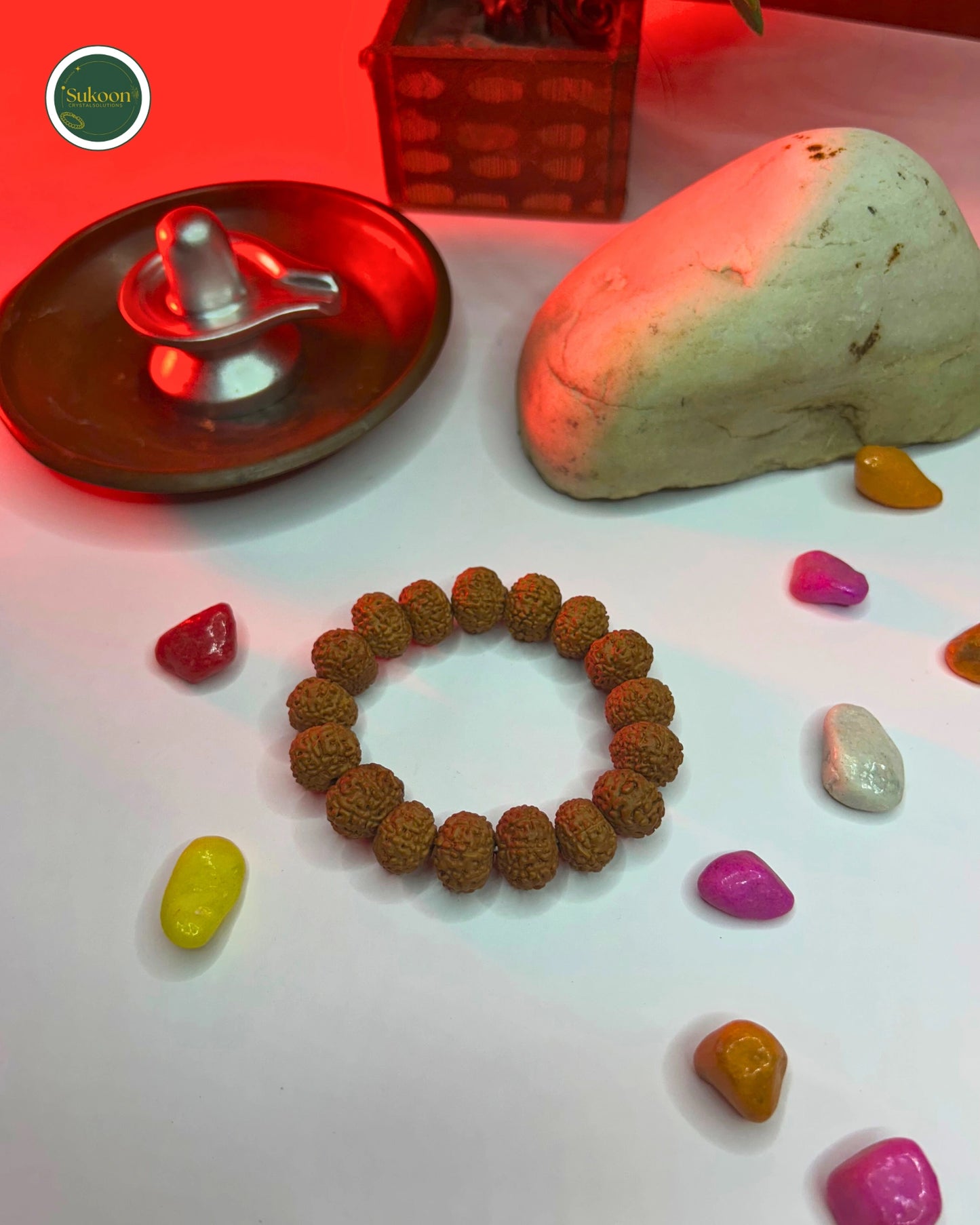 Sukoon | Authentic 8 Mukhi Rudraksha Bracelet