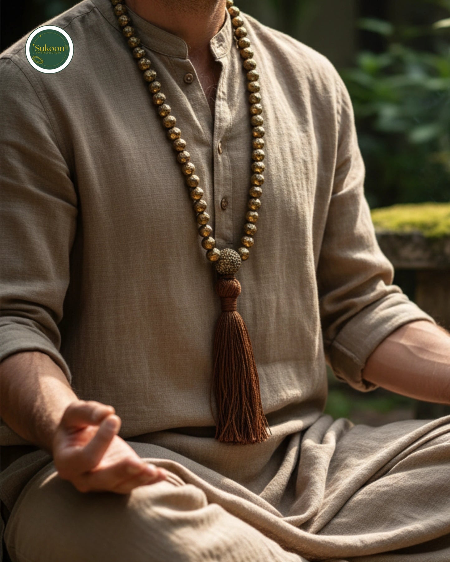 Sukoon | Pyrite Mala for Wealth & Success