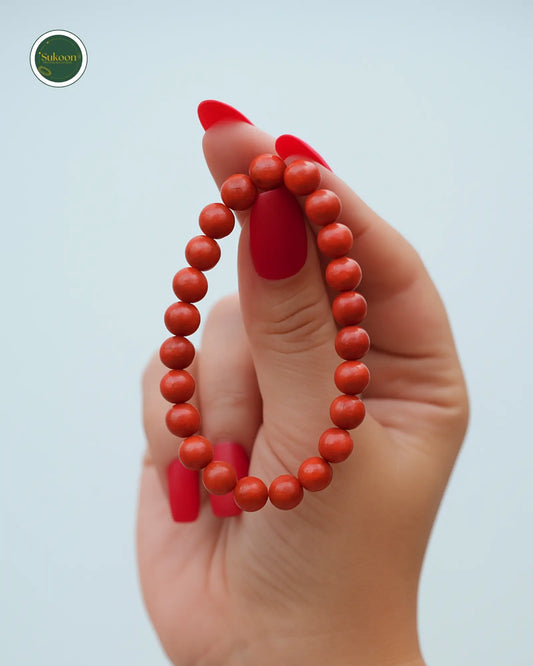Sukoon's Red Jesper Bracelet